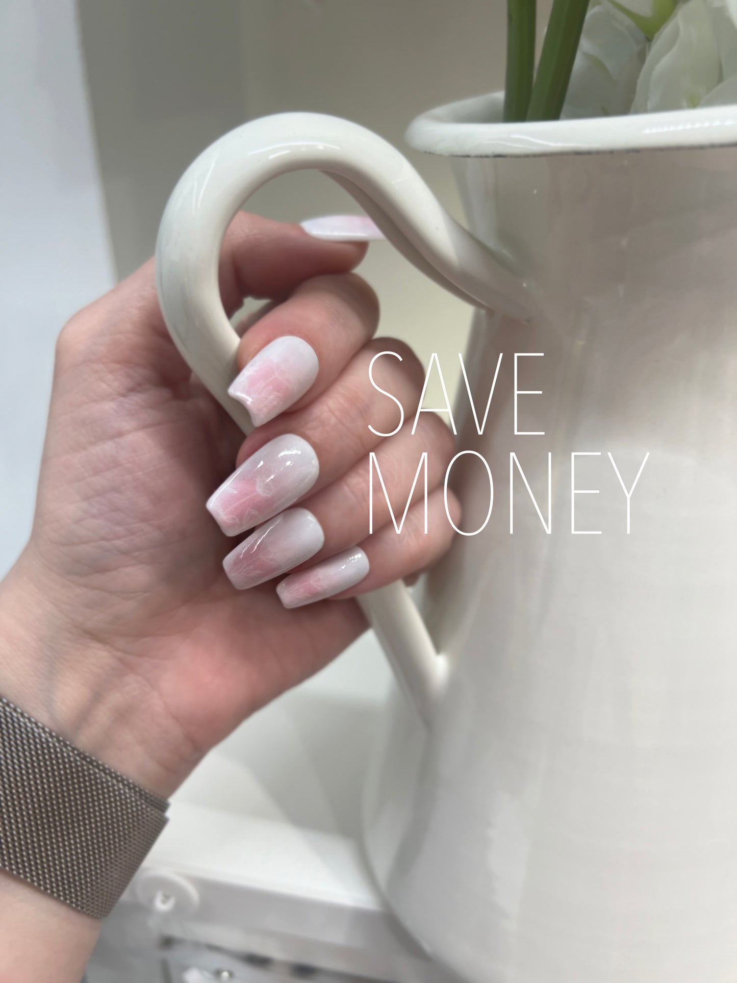Miracle Art Salon Acrylic Nails Coffin, 30 Pieces Breeze Co30011