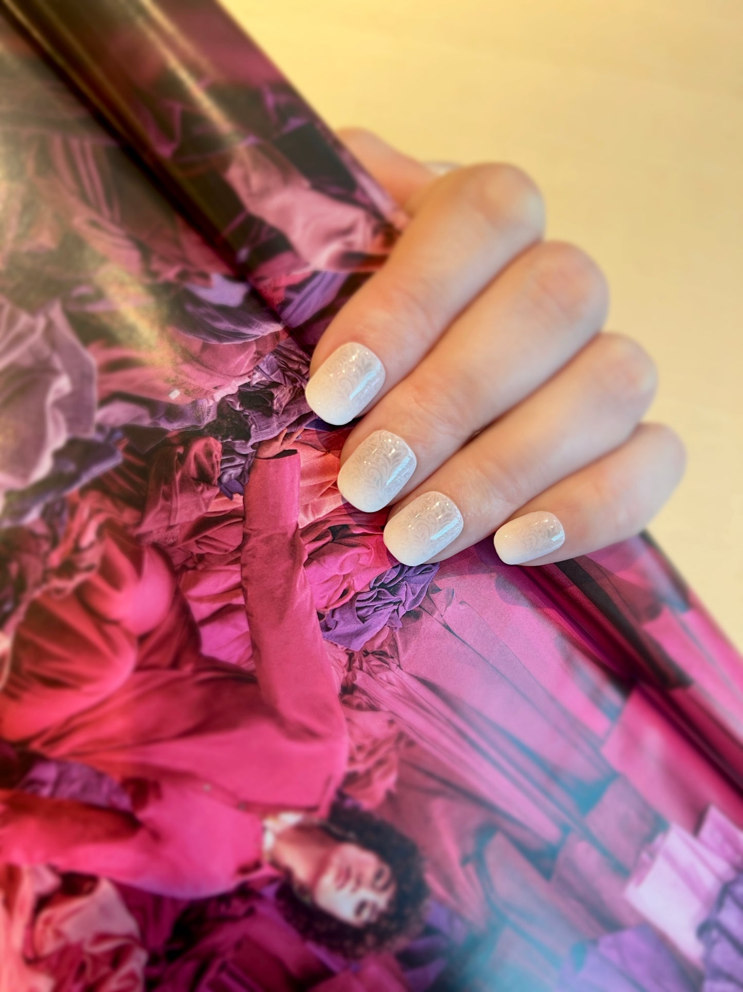 Miracle Art Salon Acrylic Nails Short Length, 24 Pieces Plum Ombre SH24018