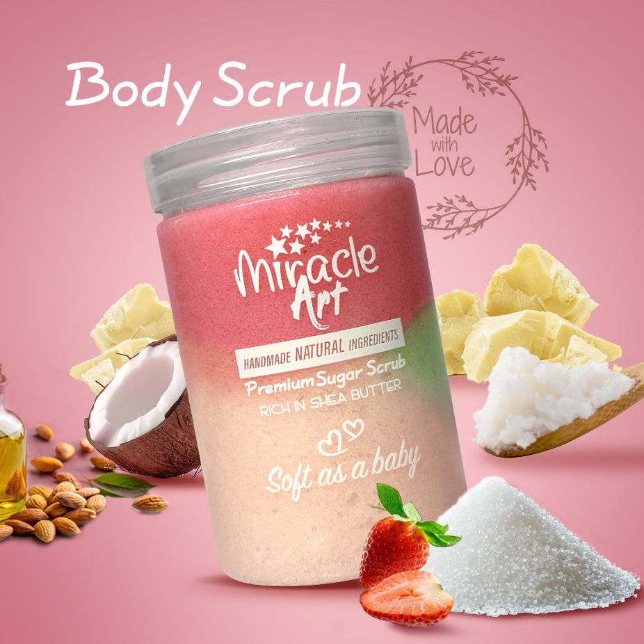 Miracle Art Sugar Scrub - Strawberry Kiss