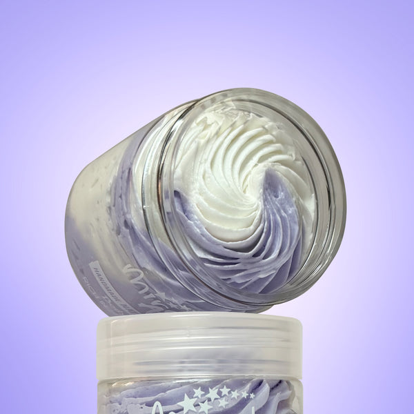 Miracle Art Lavender Lush Whipped Body Butter — UAE Certified Natural Relaxing Moisturizer with Shea & Kokum Butter | Calming Lavender Scent | Sleep & Self-Care Gift