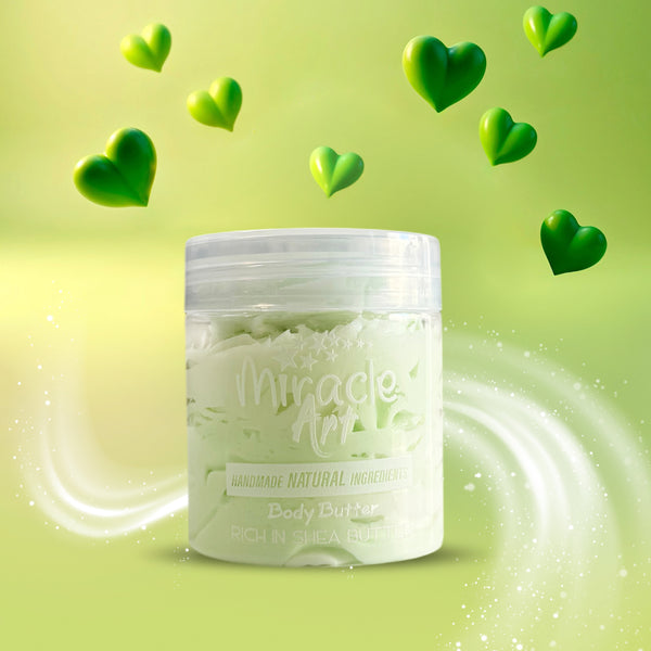 Miracle Art Linen Cloud Whipped Body Butter — UAE Certified 100% Handmade Natural Moisturizer with Shea & Kokum Butter | Fresh Clean Scent | Unisex | Sensitive Skin Safe