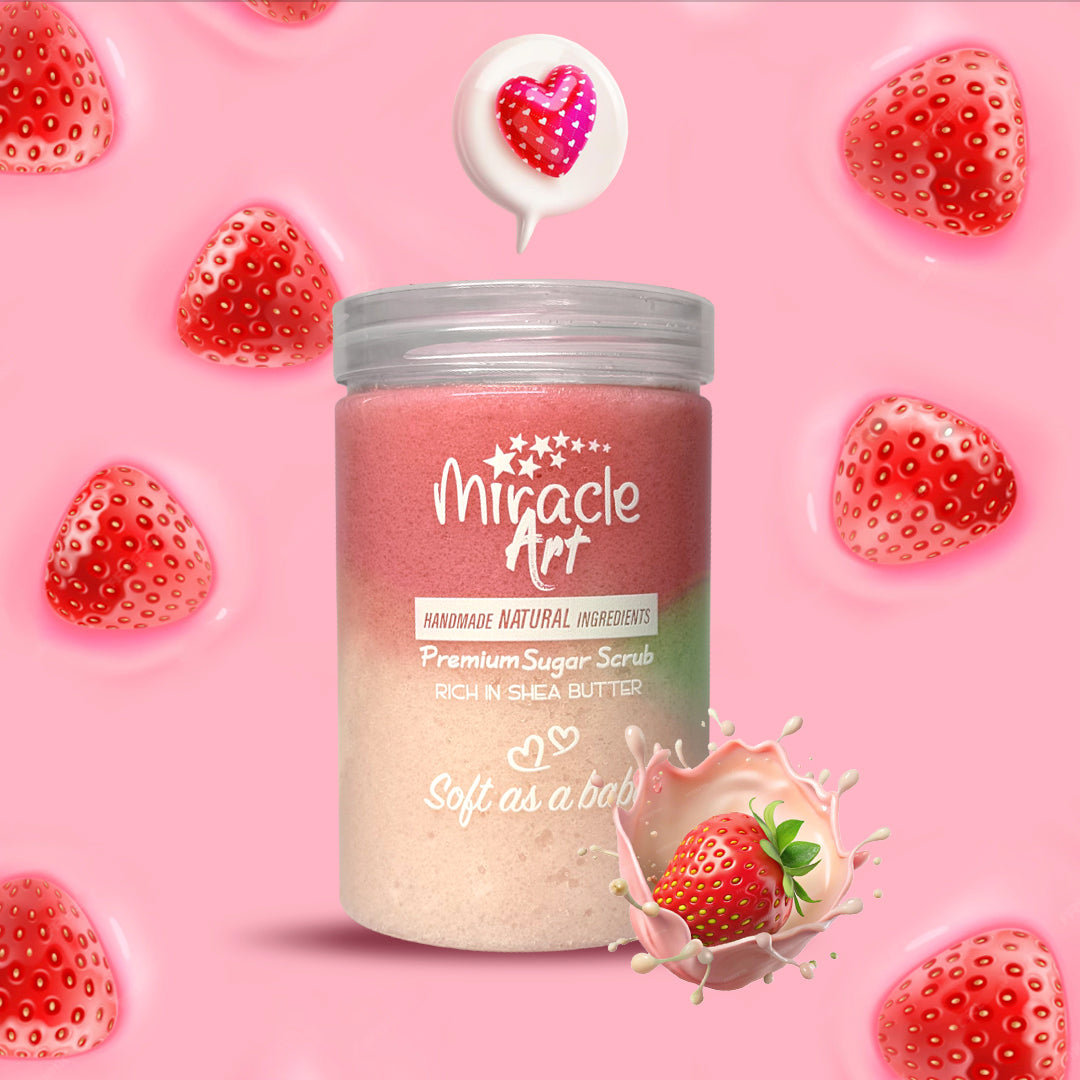 Miracle Art Sugar Scrub - Strawberry Kiss
