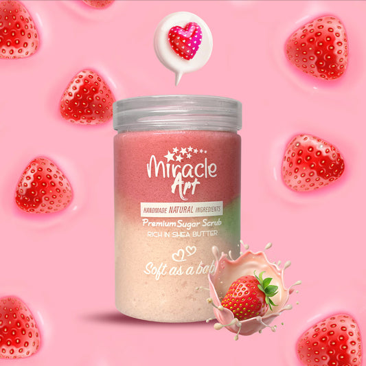 Miracle Art Sugar Scrub - Strawberry Kiss