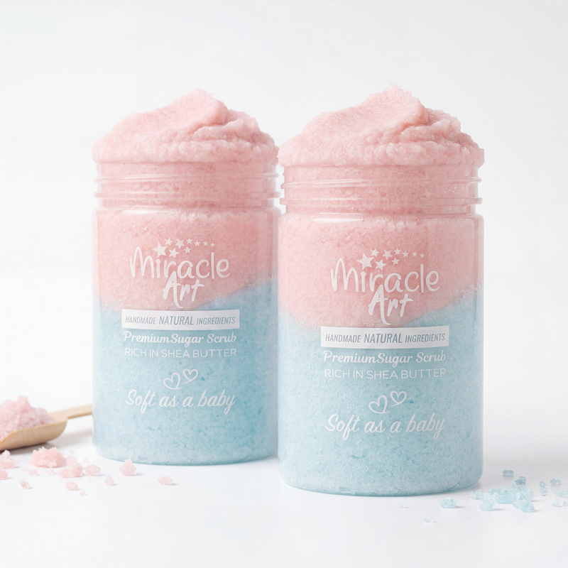 Miracle Art Sugar scrub | baby powder scent