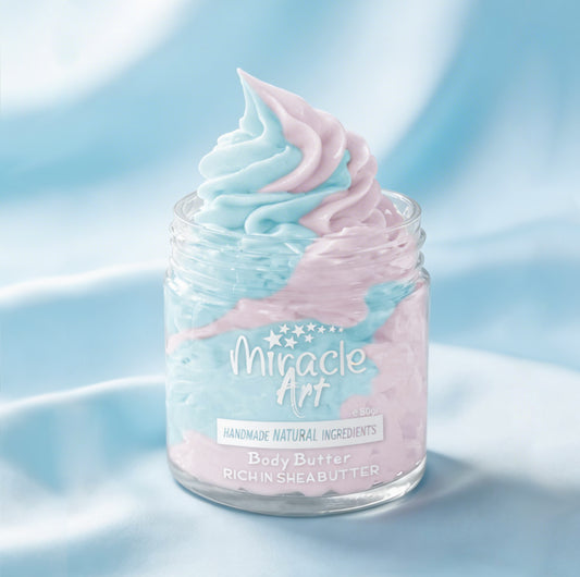 Miracle Art Baby Powder Whipped Body Butter — Best Seller | UAE Certified Natural Moisturizer with Shea Butter & Kokum Butter | Lorenzo Inspired Scent