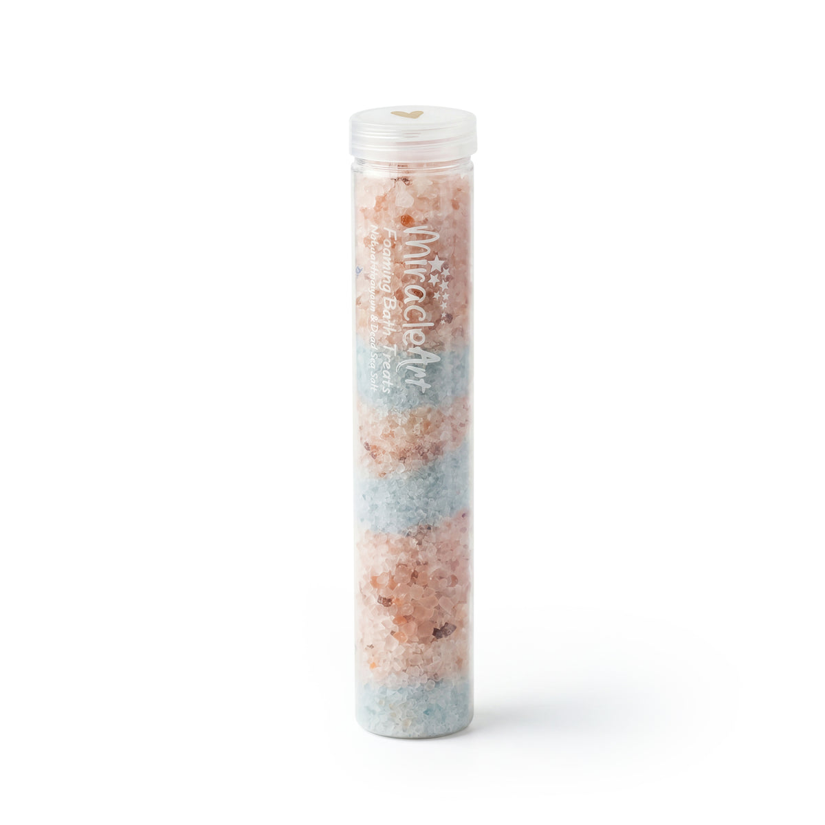 Miracle Art Baby Powder Foaming Bath Salt jar — Natural Dead Sea and Himalayan Salt, handmade in UAE