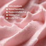 Close-up of Miracle Art Rose Musk Whipped Soap creamy lather texture with natural ingredients - image 4
