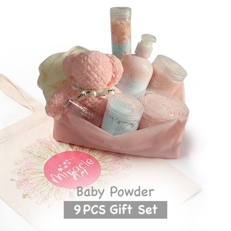 Miracle Art 9 PCS Gift Set | Baby Powder Scent
