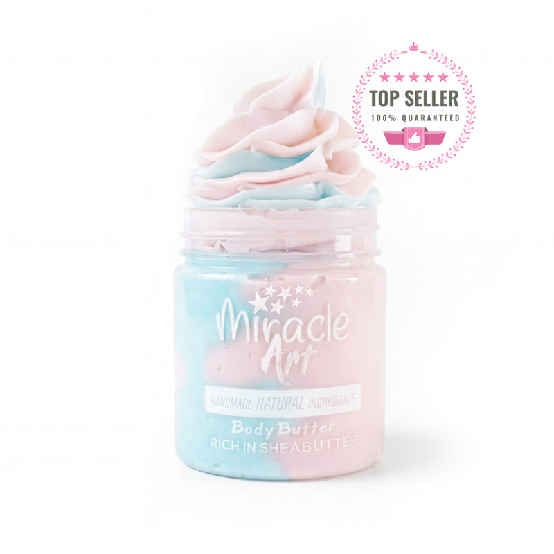Miracle Art Baby Powder  Body Butter — Best Seller | UAE Certified Natural Moisturizer with Shea Butter & Kokum Butter | Lorenzo Inspired Scent