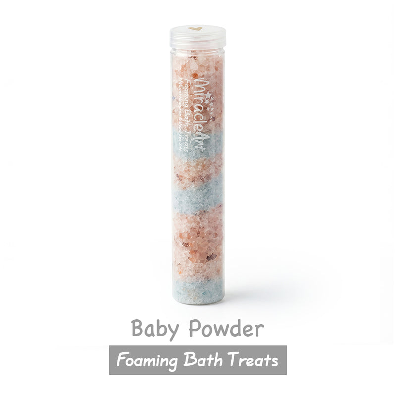 Baby Powder Foaming Bath Salt | Natural Dead Sea & Himalayan Salt | Miracle Art