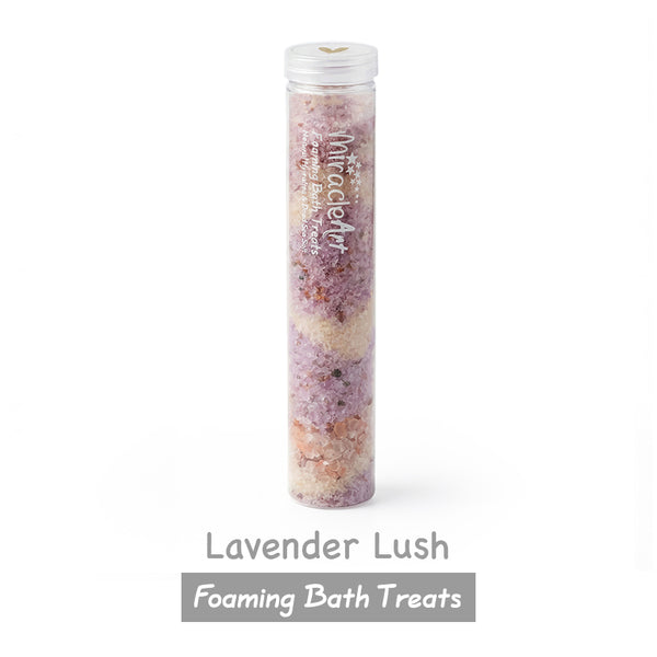 Lavender Lush Foaming Bath Salt | Natural Dead Sea & Himalayan Salt | Miracle Art