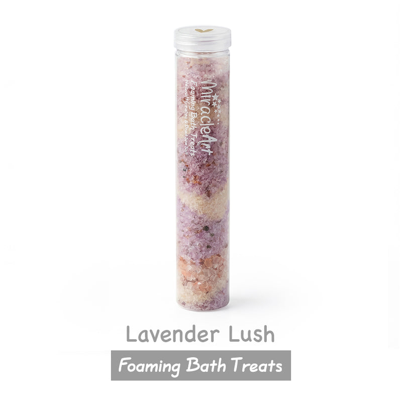 Lavender Lush Foaming Bath Salt | Natural Dead Sea & Himalayan Salt | Miracle Art