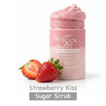 Miracle Art Strawberry Kiss Sugar Scrub — UAE Certified 100% Handmade Natural Exfoliator with Shea & Mango Butter | Fresh Strawberry Scent | Dead Skin Removal | Silky Smooth Glowing Skin | Fun Gift Idea - image 1