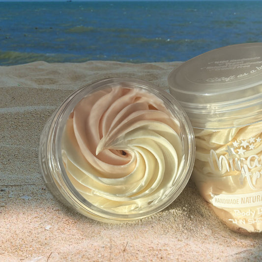 Miracle Art Vanilla Dream Whipped Body Butter — UAE Certified Natural Deep Moisturizer with Shea, Kokum & Mango Butter | Warm Vanilla Scent | Sensitive Skin Safe | Luxury Gift Idea